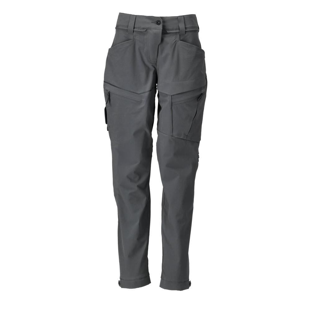 Functionele broek, stretch, damespasvormbroek, antracietgrijs