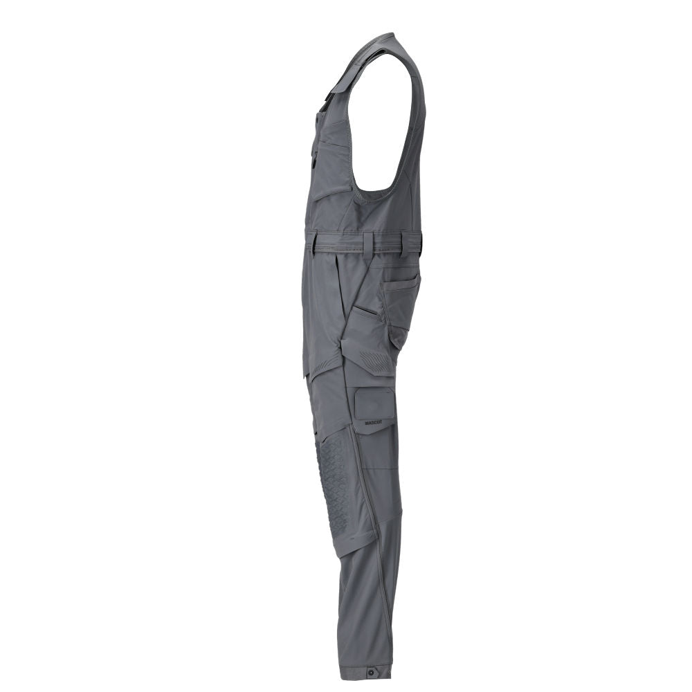 Combibroek met kniezakken, stretch combibroek, antracietgrijs