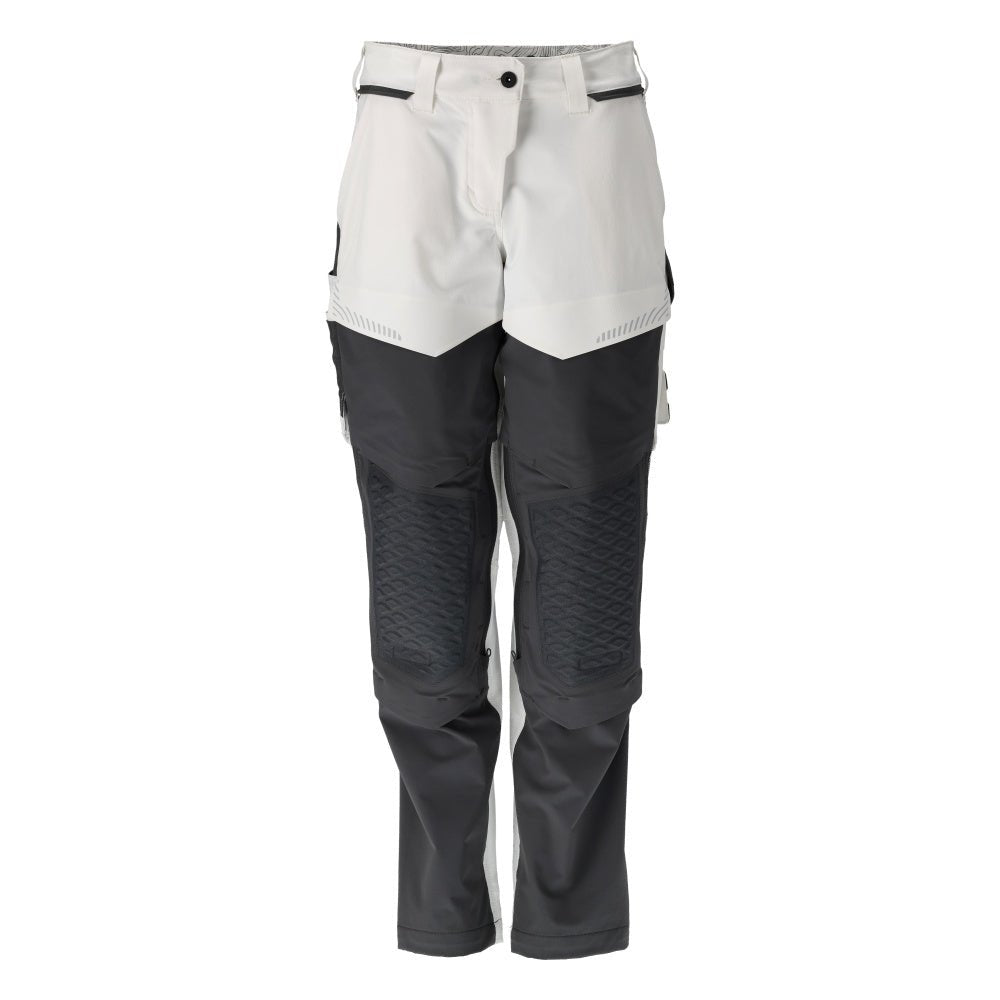 Broek met kniezakken, dames, schildersbroek