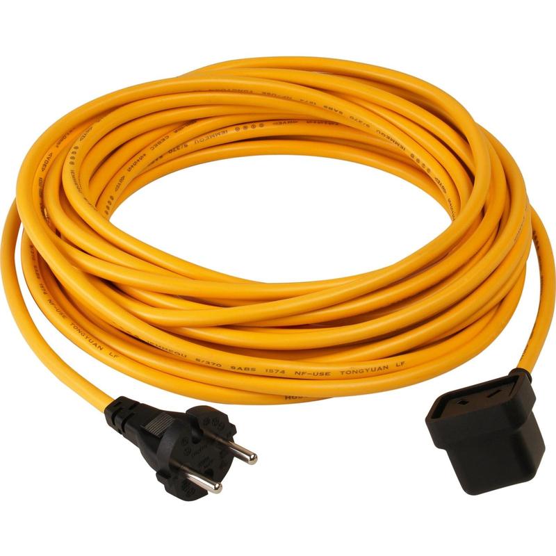 Numatic charging cable yellow for TwinTec 3 x 1.0 mm², approx. 3 m long | Pak (1 stuk)