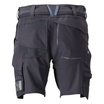 Shorts, stretch, lichtgewicht shorts, zwart blauw