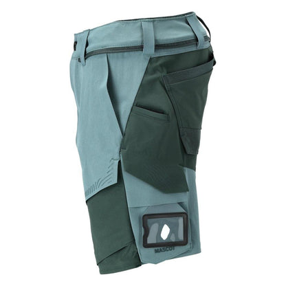 Shorts, stretch, lichtgewicht shorts, licht bosgroen/bosgroen