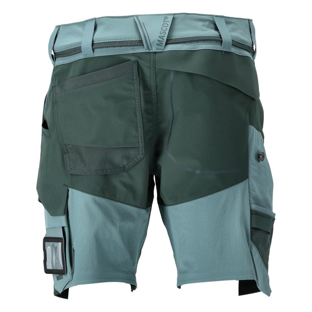 Shorts, stretch, lichtgewicht shorts, licht bosgroen/bosgroen
