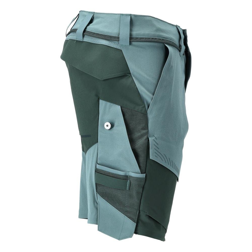 Shorts, stretch, lichtgewicht shorts, licht bosgroen/bosgroen