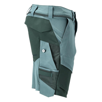 Shorts, stretch, lichtgewicht shorts, licht bosgroen/bosgroen