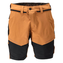 Shorts, stretch, lichtgewicht shorts, notenbruin/zwart