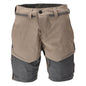 Shorts, stretch, lichtgewicht shorts, donker zandbeige/antracietgrijs