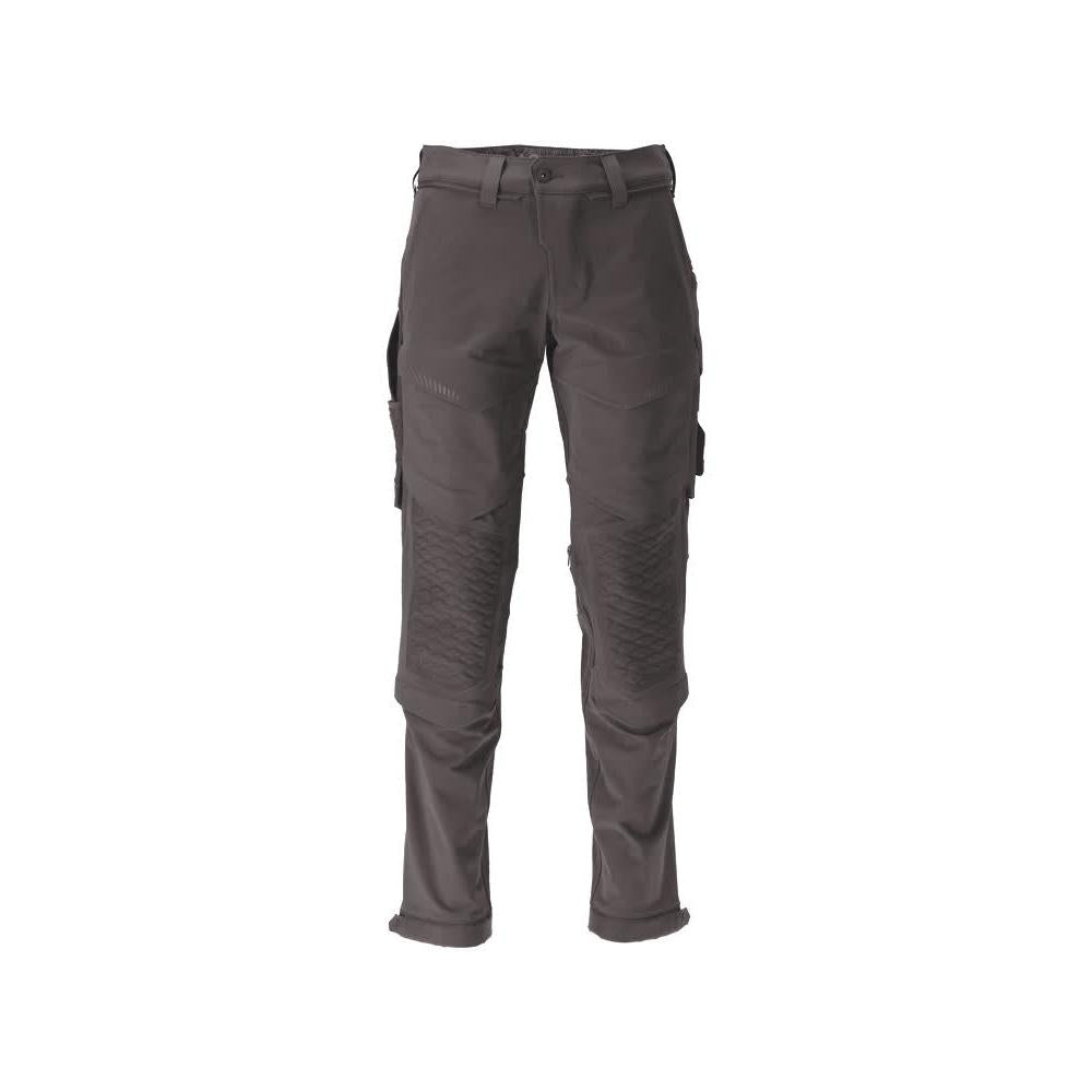 Broek, kniezakken, duurzame, stretchbroek, antracietgrijs