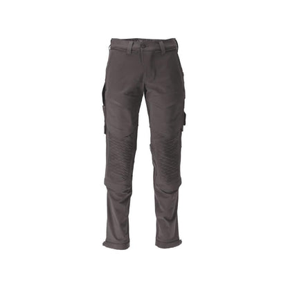 Broek, kniezakken, duurzame, stretchbroek, antracietgrijs