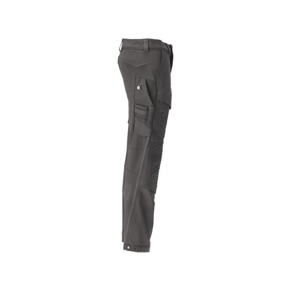 Broek, kniezakken, duurzame, stretchbroek, antracietgrijs