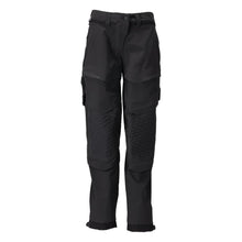 Broek met kniezakken, damesbroek, zwart