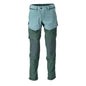 Broek, kniezakken, stretch, lichte broek, licht bosgroen/bosgroen