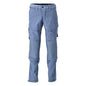 Broek, kniezakken, stretch, lichte broek, steenblauw