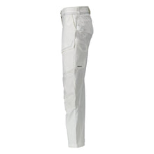 Broek met kniezakken, damesbroek, wit
