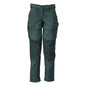 Broek met kniezakken, damesbroek, bosgroen