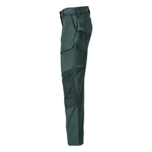 Broek met kniezakken, damesbroek, bosgroen