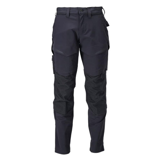 Broek met kniezakken, ULTIMATE STRETCH broek, zwartblauw