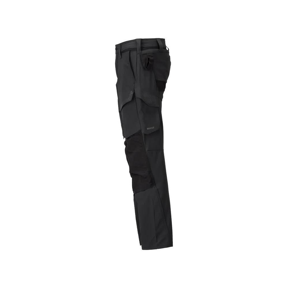 Broek met kniezakken, ULTIMATE STRETCH broek, zwart