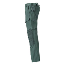 Broek met kniezakken, ULTIMATE STRETCH broek, bosgroen