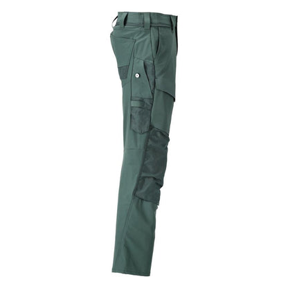 Broek met kniezakken, ULTIMATE STRETCH broek, bosgroen