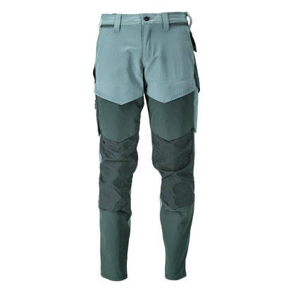 Broek met kniezakken, broek ULTIMATE STRETCH, licht bosgroen/bosgroen