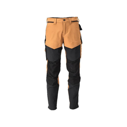 Broek met kniezakken, broek ULTIMATE STRETCH, notenbruin/zwart