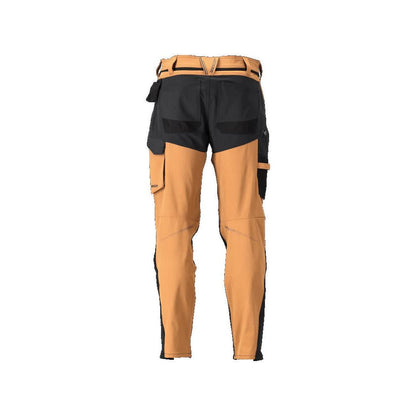 Broek met kniezakken, broek ULTIMATE STRETCH, notenbruin/zwart