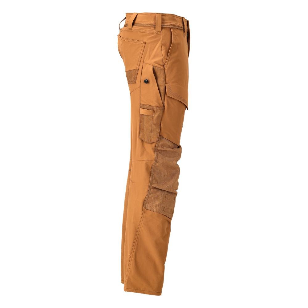Broek met kniezakken, broek ULTIMATE STRETCH, notenbruin