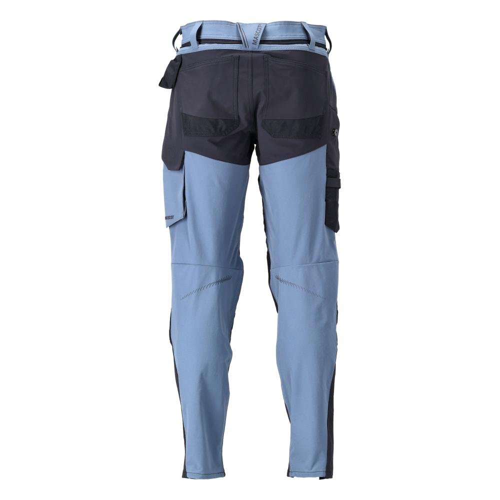 Broek met kniezakken, broek ULTIMATE STRETCH, steenblauw/zwartblauw