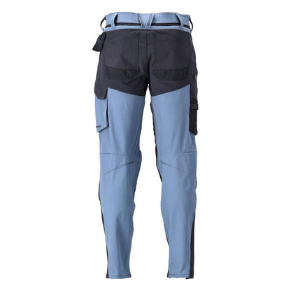 Broek met kniezakken, broek ULTIMATE STRETCH, steenblauw/zwartblauw