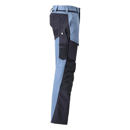 Broek met kniezakken, broek ULTIMATE STRETCH, steenblauw/zwartblauw