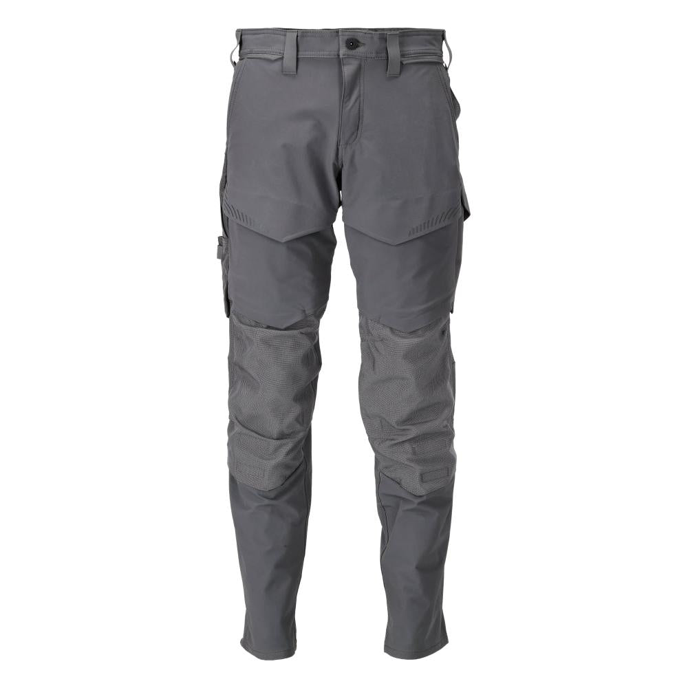 Broek met kniezakken, ULTIMATE STRETCH broek, antracietgrijs