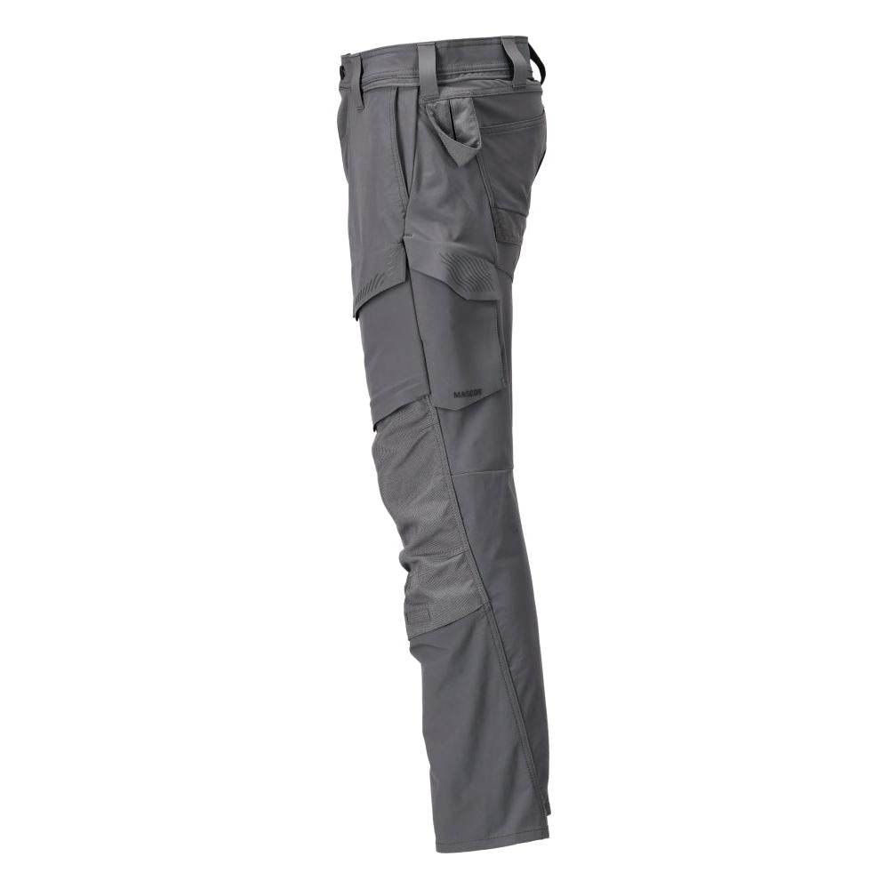 Broek met kniezakken, ULTIMATE STRETCH broek, antracietgrijs