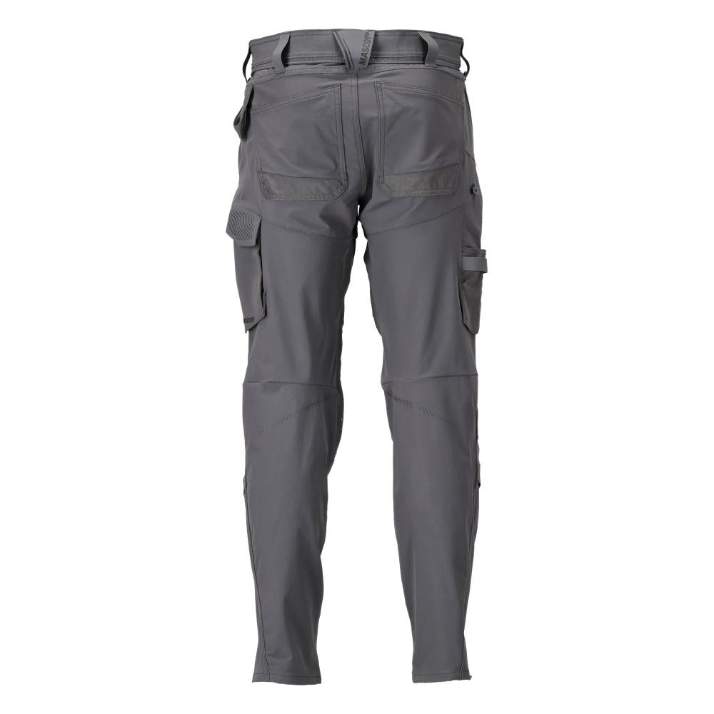 Broek met kniezakken, ULTIMATE STRETCH broek, antracietgrijs