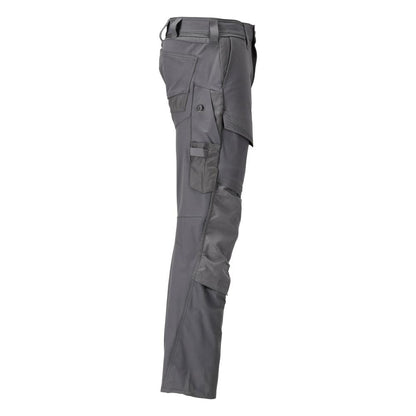 Broek met kniezakken, ULTIMATE STRETCH broek, antracietgrijs