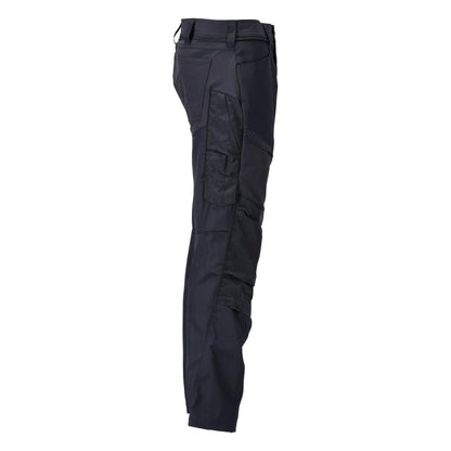 Broek met kniezakken broek, zwartblauw