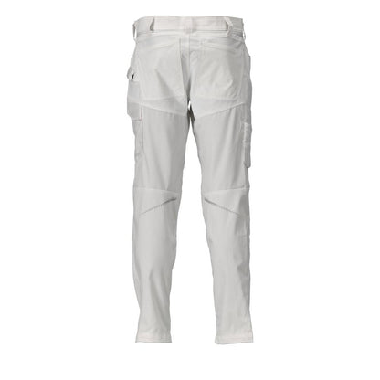 Broek met kniezakken broek, wit
