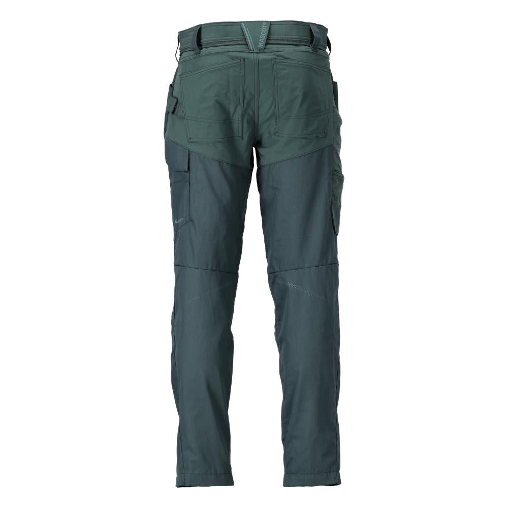 Broek met kniezakken broek, bosgroen