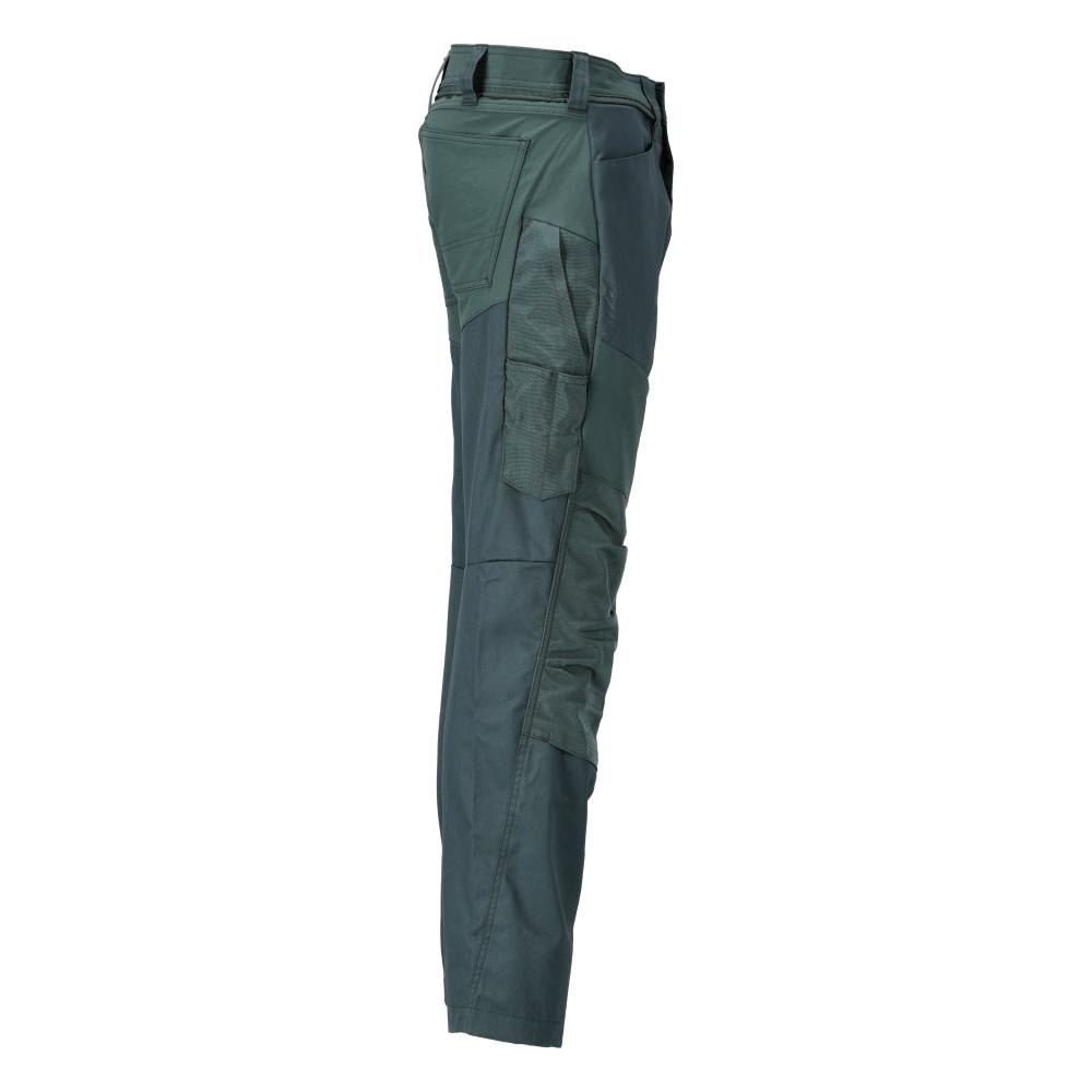 Broek met kniezakken broek, bosgroen