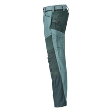 Broek met kniezakken broek, licht bosgroen/bosgroen