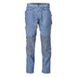 Broek met kniezakken Broek, steenblauw