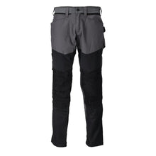 Broek met kniezakken broek, antracietgrijs/zwart
