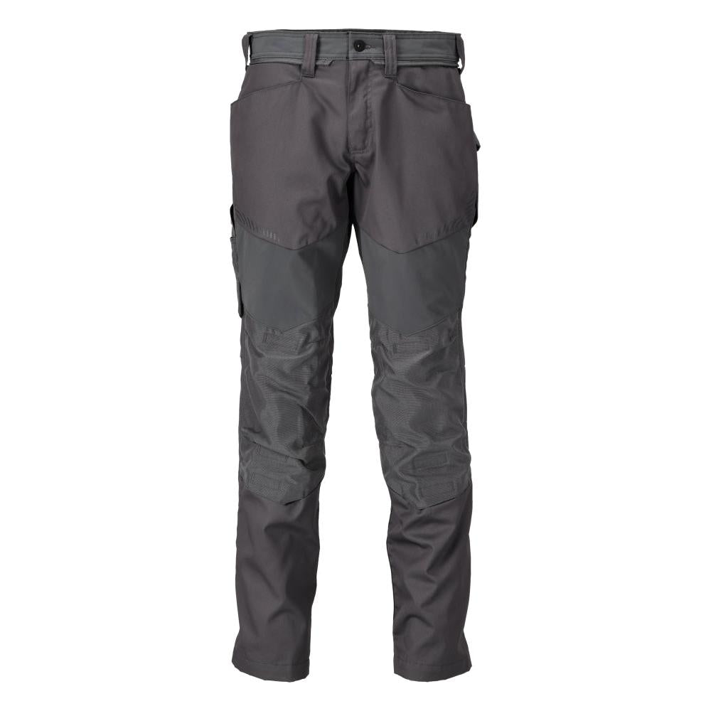 Broek met kniezakken broek, antracietgrijs