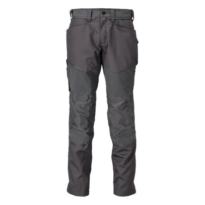 Broek met kniezakken broek, antracietgrijs