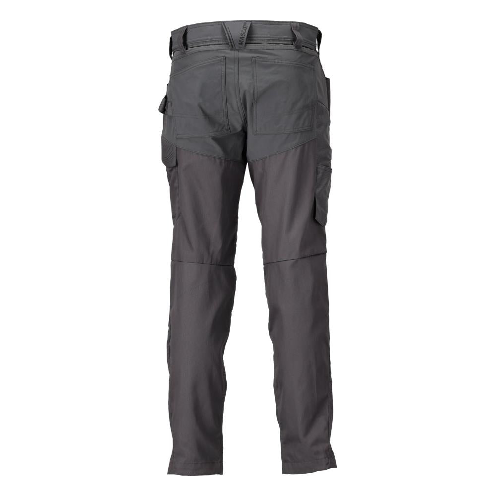 Broek met kniezakken broek, antracietgrijs