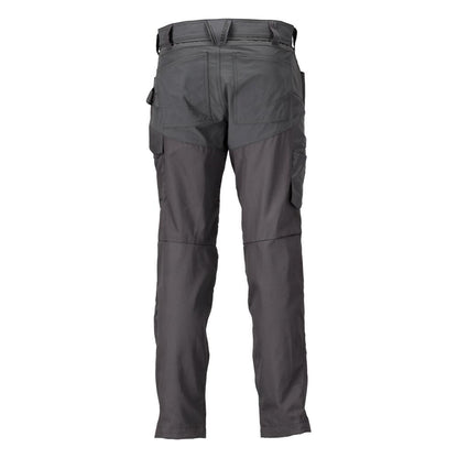 Broek met kniezakken broek, antracietgrijs