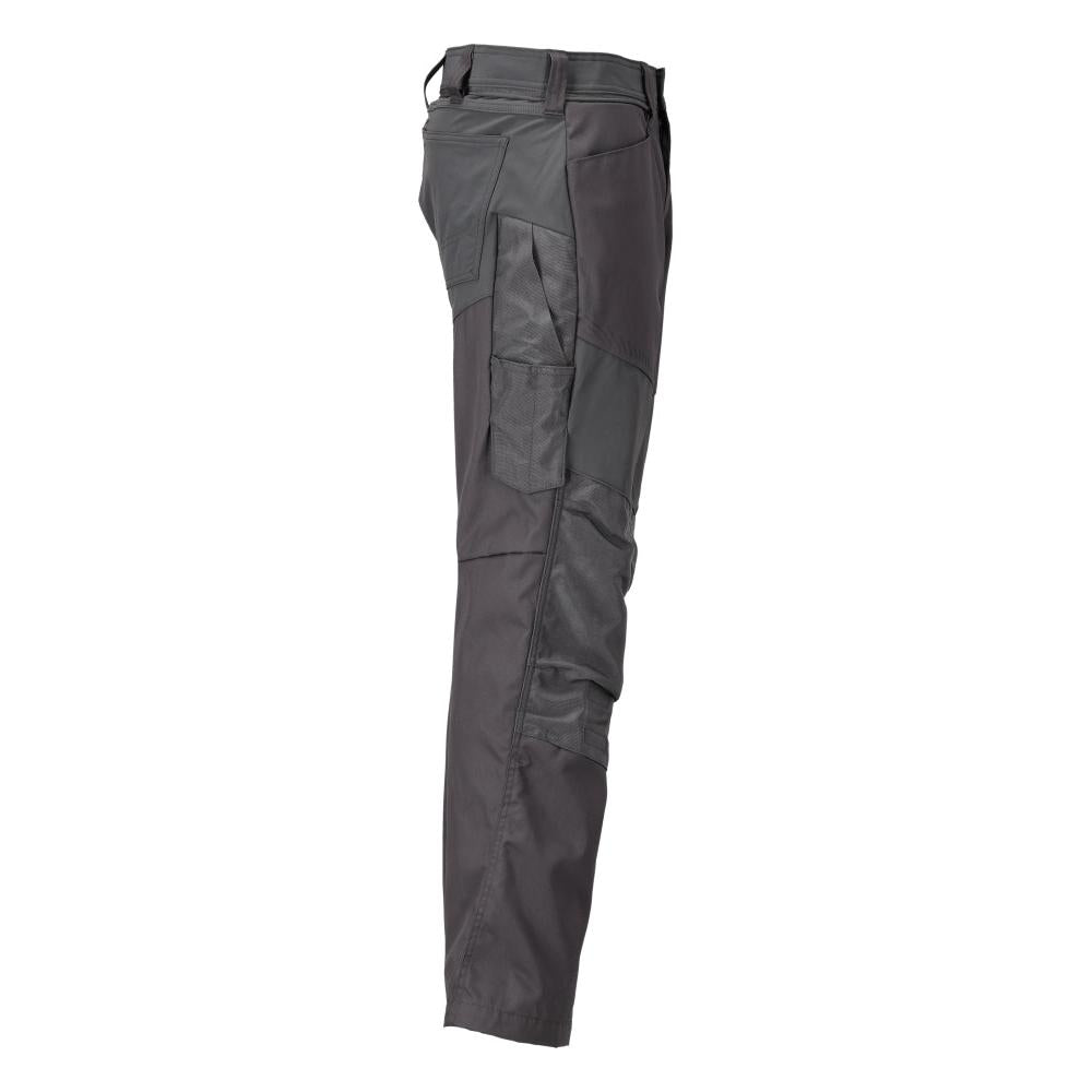 Broek met kniezakken broek, antracietgrijs