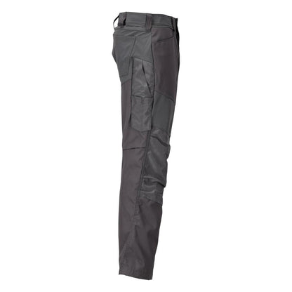 Broek met kniezakken broek, antracietgrijs