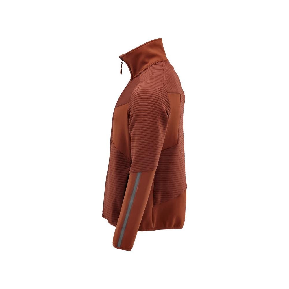 Fleece trui met microfleece jack met ritssluiting