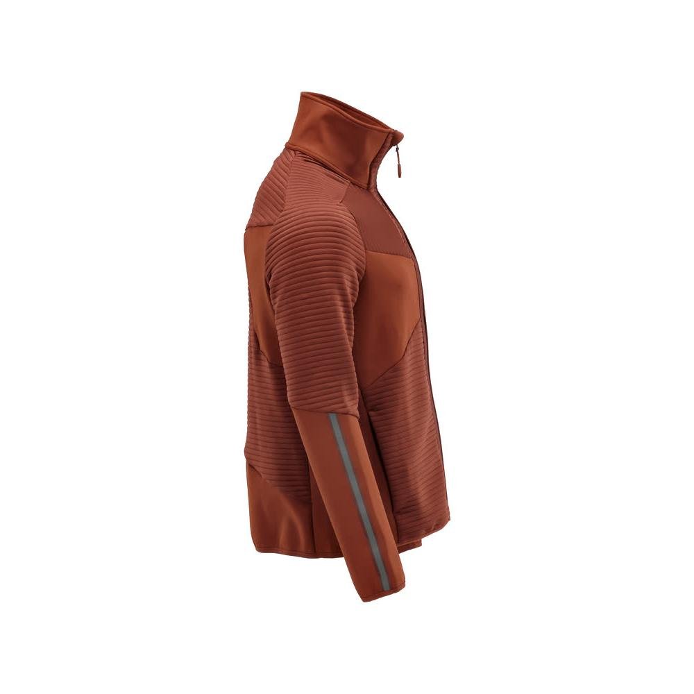Fleece trui met microfleece jack met ritssluiting
